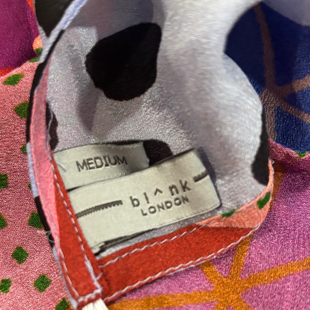 Colorful Polka Dot Patchwork Blouse - image 7